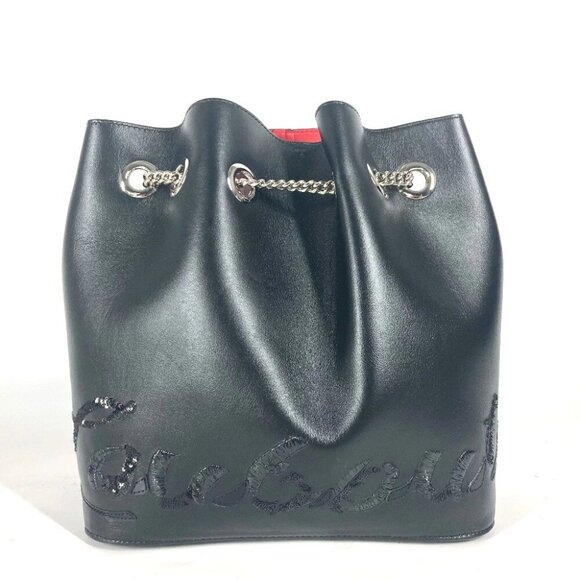 Christian Louboutin Sequin logo MARIE JANE Backpack Bag Chain Backpack main image 5